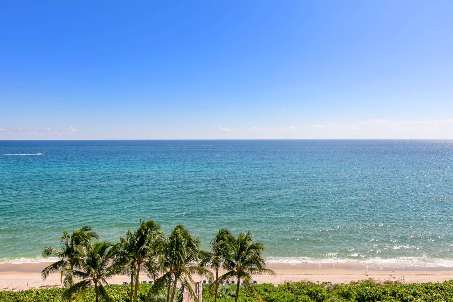 1063 Hillsboro Mile, #707, Hillsboro Beach, FL 33062 Balcony off living area. Incredible Atlantic Ocean views.