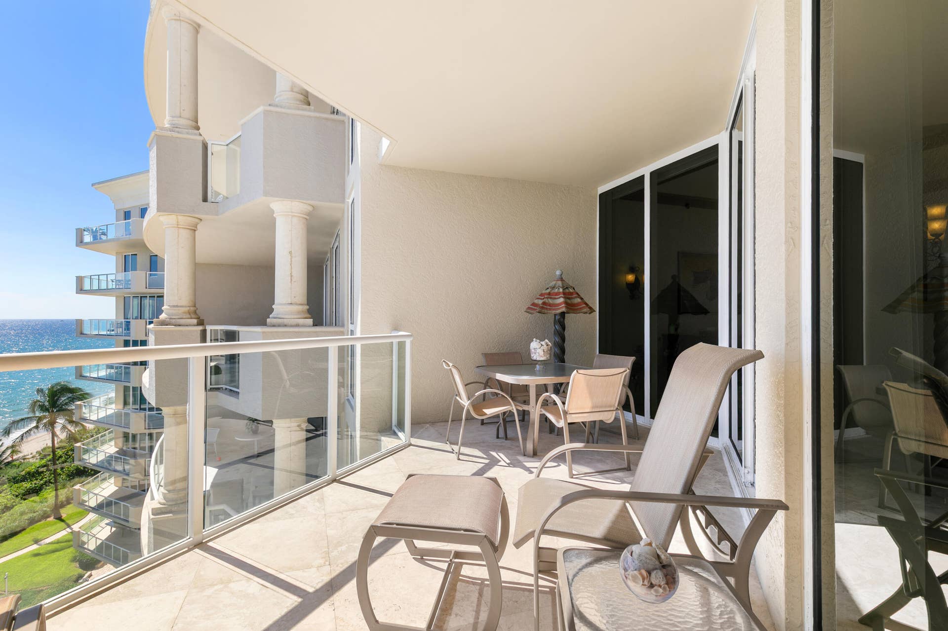 1063 Hillsboro Mile, #707, Hillsboro Beach, FL 33062 Balcony off living area