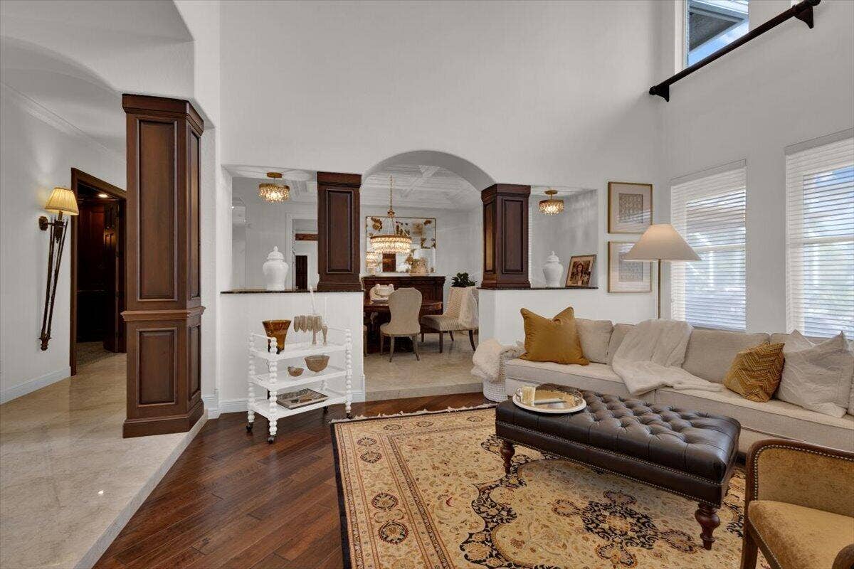 7953 Saddlebrook Drive, Port St Lucie, FL 34986 Seating area to the right of the entry way