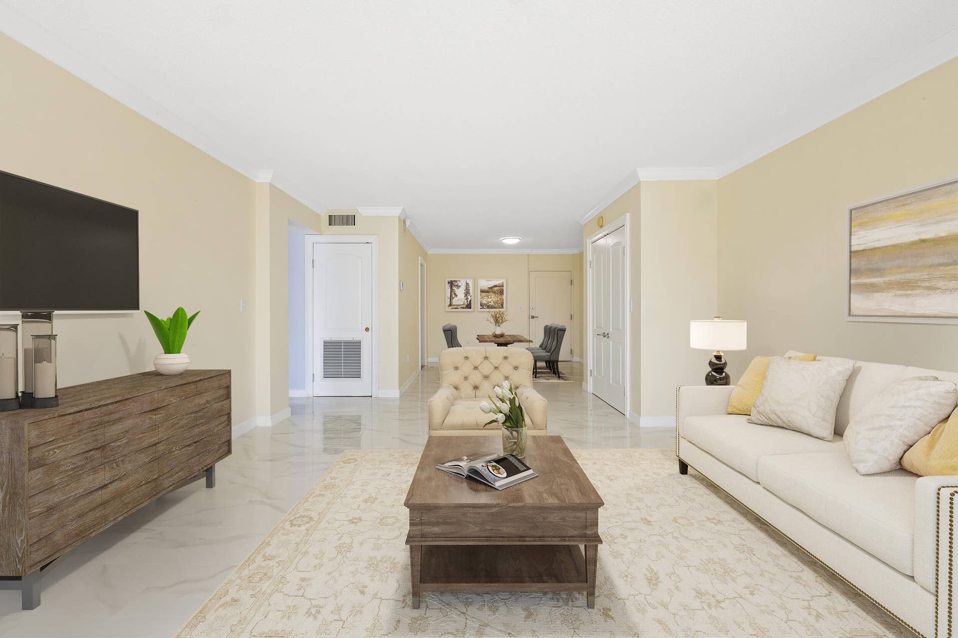 170 N OCEAN Boulevard, #411, Palm Beach, FL 33480 Living Room