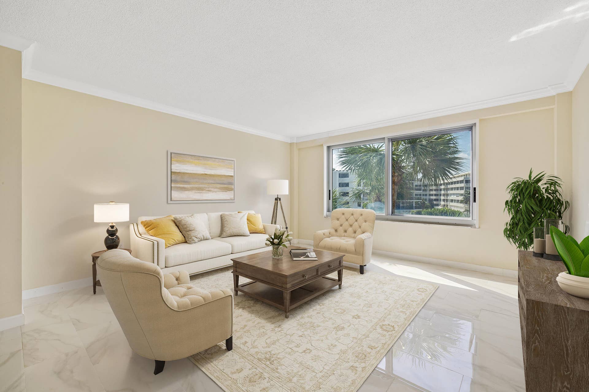 170 N OCEAN Boulevard, #411, Palm Beach, FL 33480 Living Room