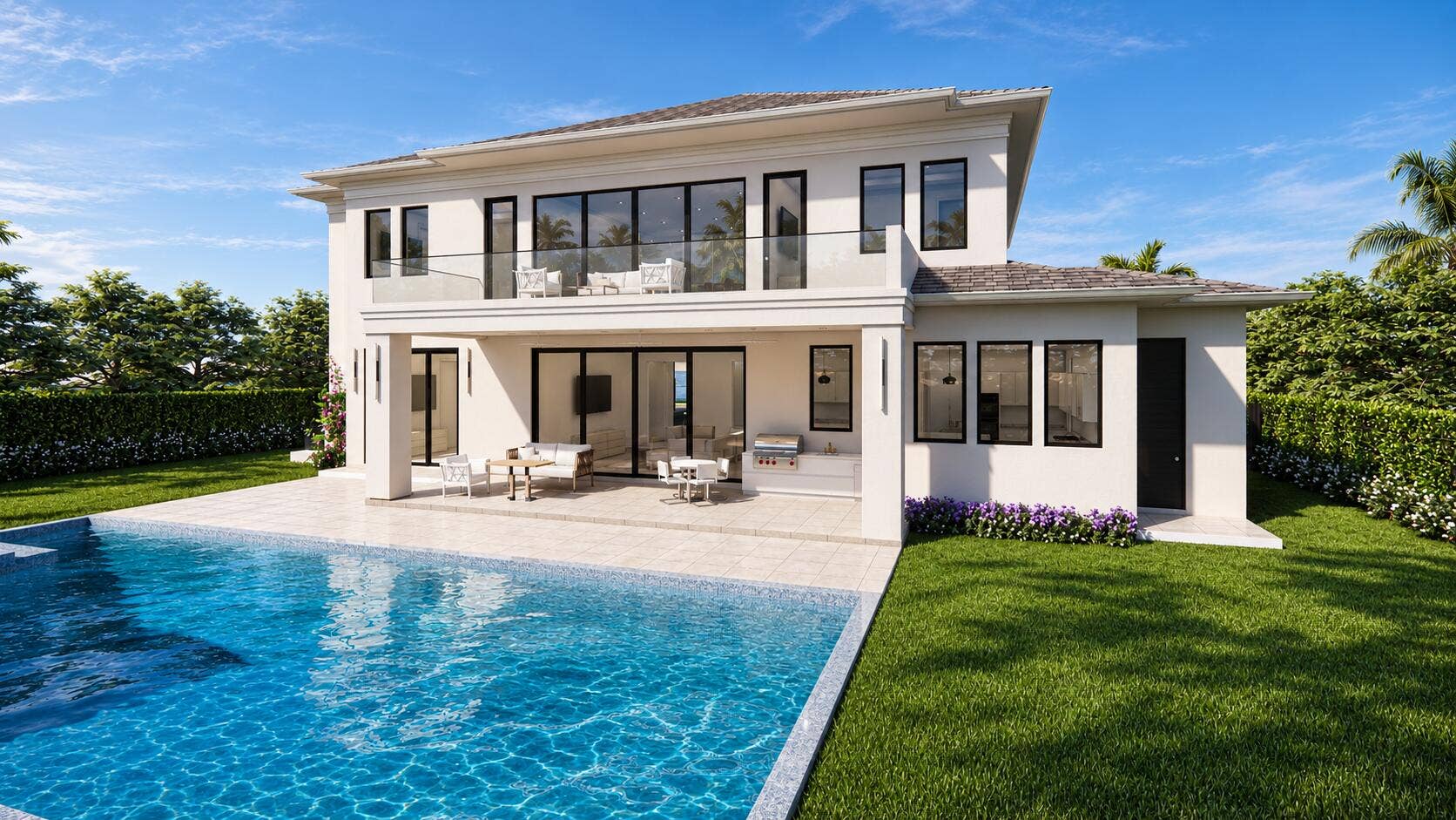 1091 PINE POINT Road, Singer Island, FL 33404 REAR VIEW - NW