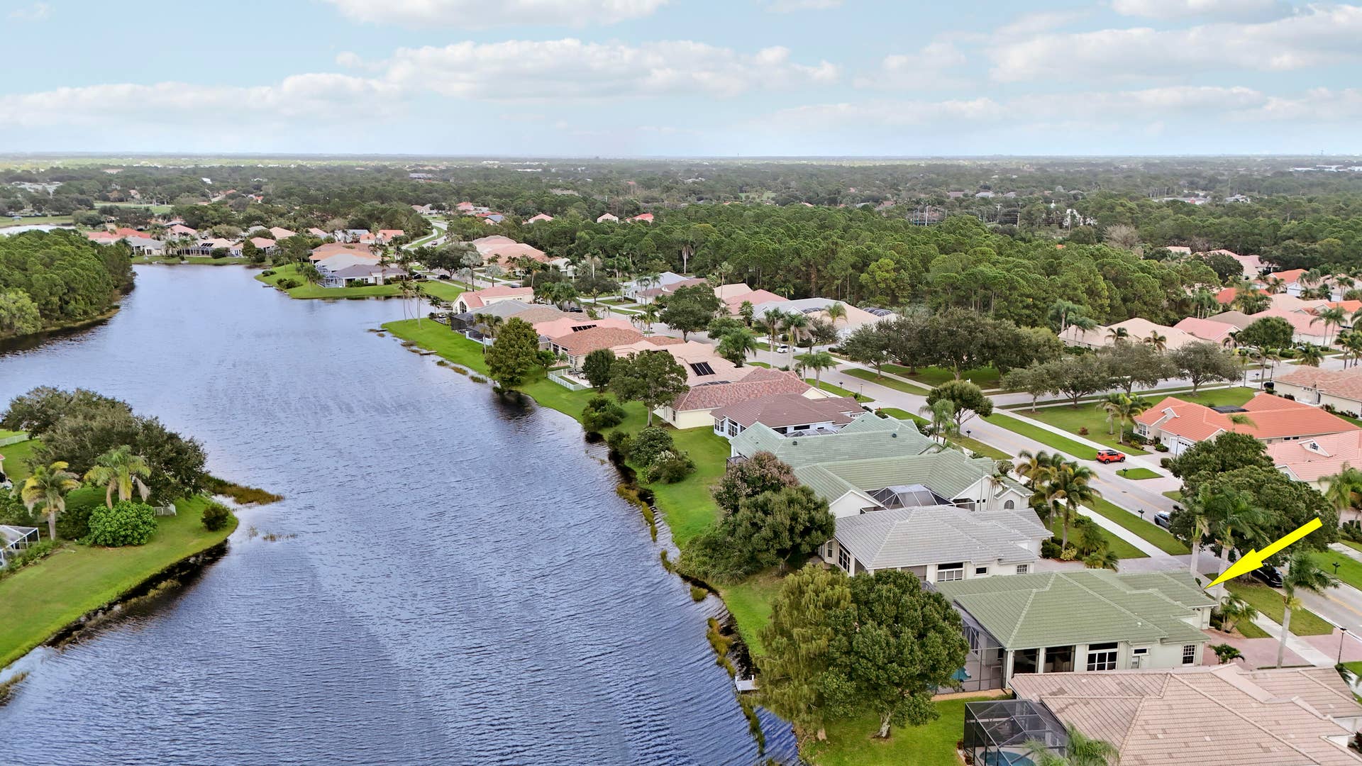 636 SW Lake Charles Circle, Port St Lucie, FL 34986 Aerial