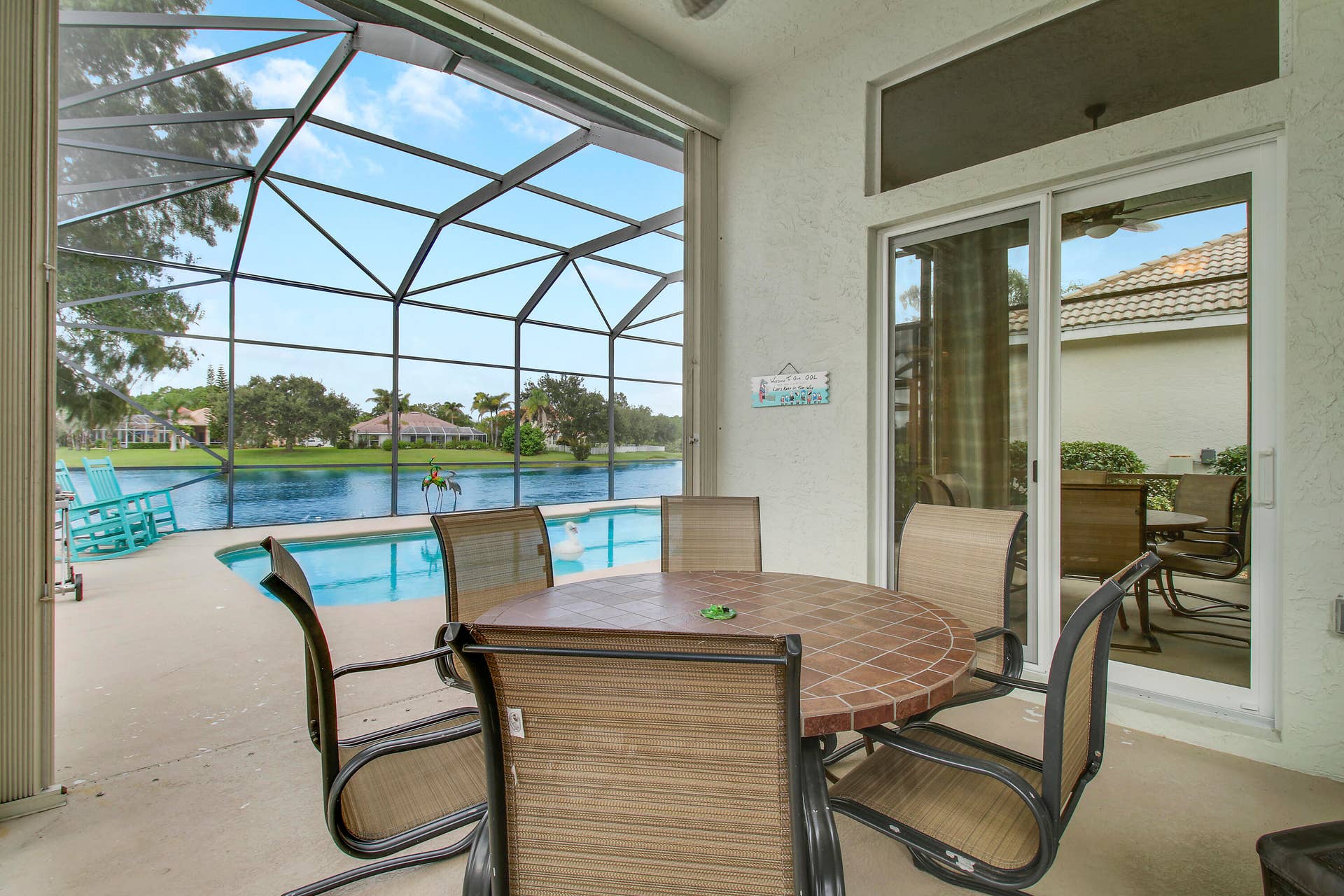 636 SW Lake Charles Circle, Port St Lucie, FL 34986 Lanai/Pool View