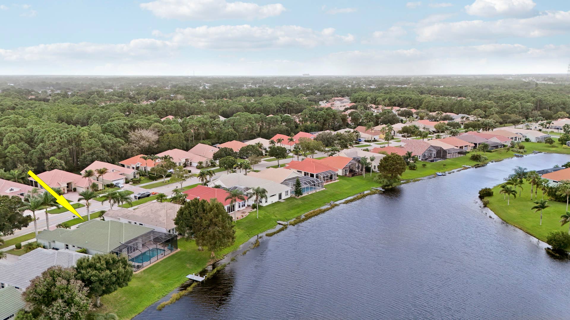 636 SW Lake Charles Circle, Port St Lucie, FL 34986 Aerial