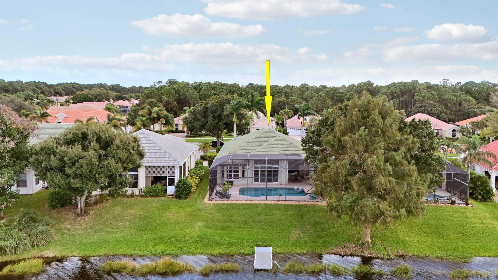 636 SW Lake Charles Circle, Port St Lucie, FL 34986 Aerial
