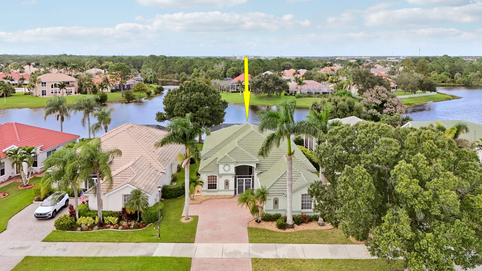 636 SW Lake Charles Circle, Port St Lucie, FL 34986 Aerial