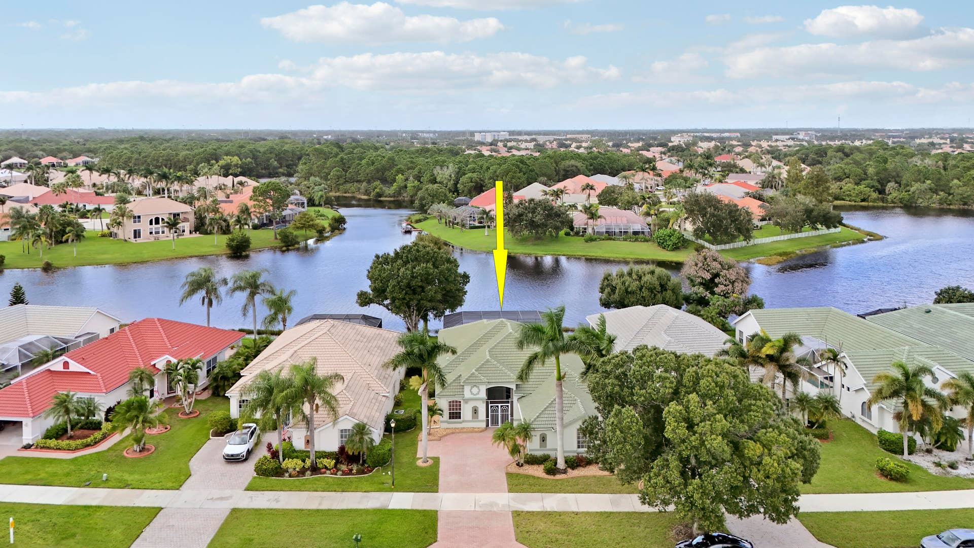 636 SW Lake Charles Circle, Port St Lucie, FL 34986 Aerial