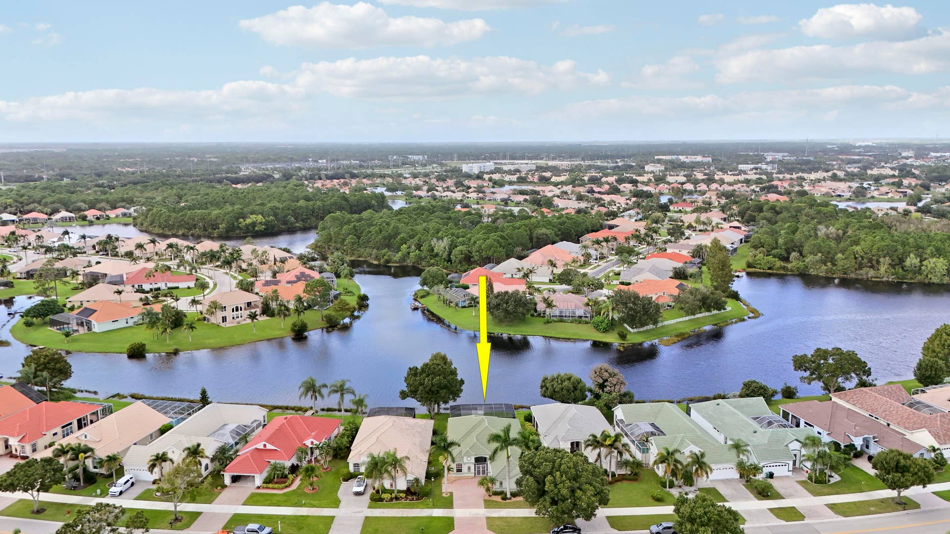 636 SW Lake Charles Circle, Port St Lucie, FL 34986 Aerial