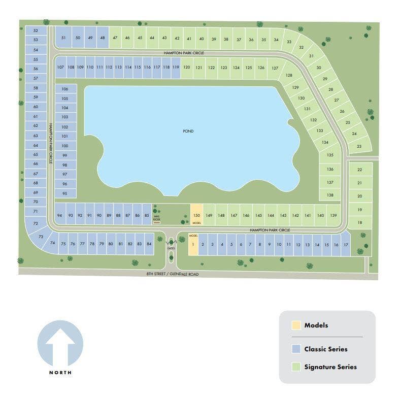 5579 HAMPTON PARK Circle, Vero Beach, FL 32966 homesite map