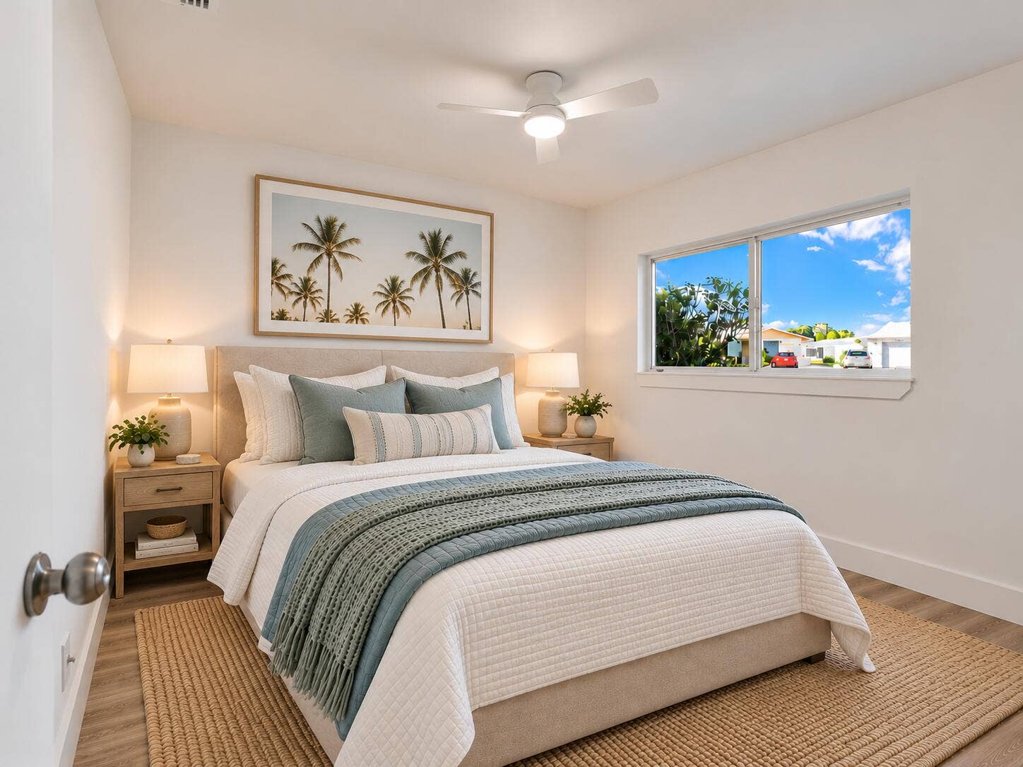 6068 VIA DIANA, Delray Beach, FL 33484 guest bedroom (virtually staged)