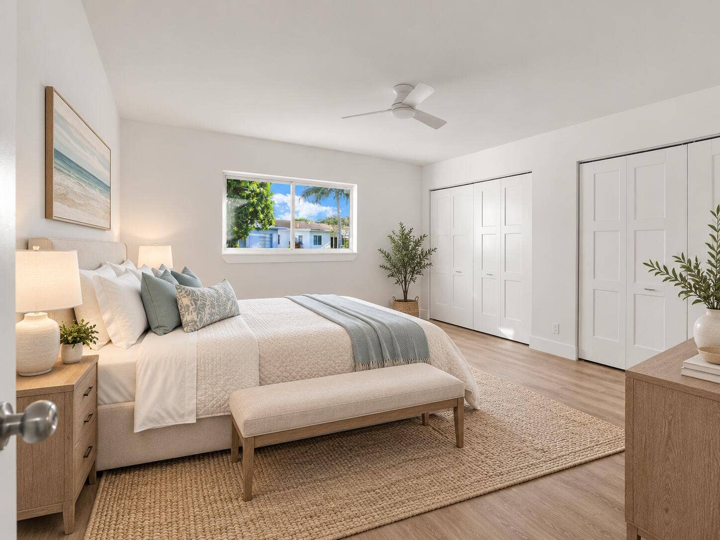 6068 VIA DIANA, Delray Beach, FL 33484 master bedroom (virtually staged)