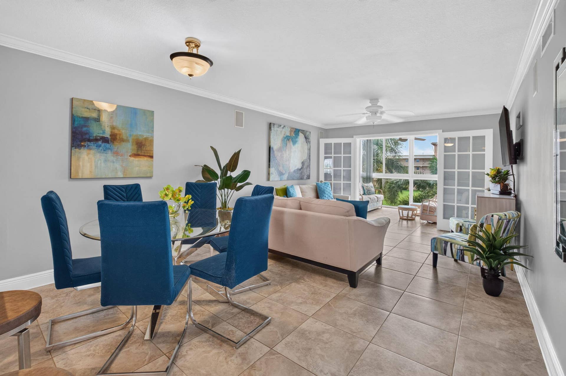 Living and Dining rooms