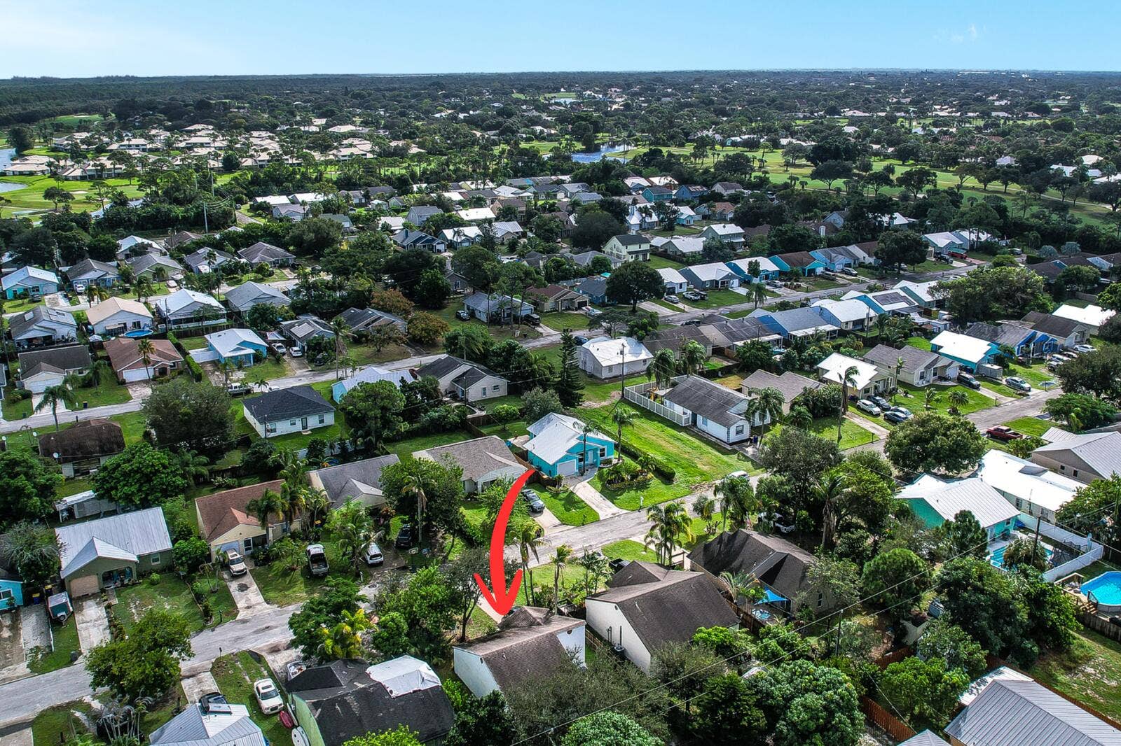 5806 SE Wilsie Drive, Stuart, FL 34997 Aerial