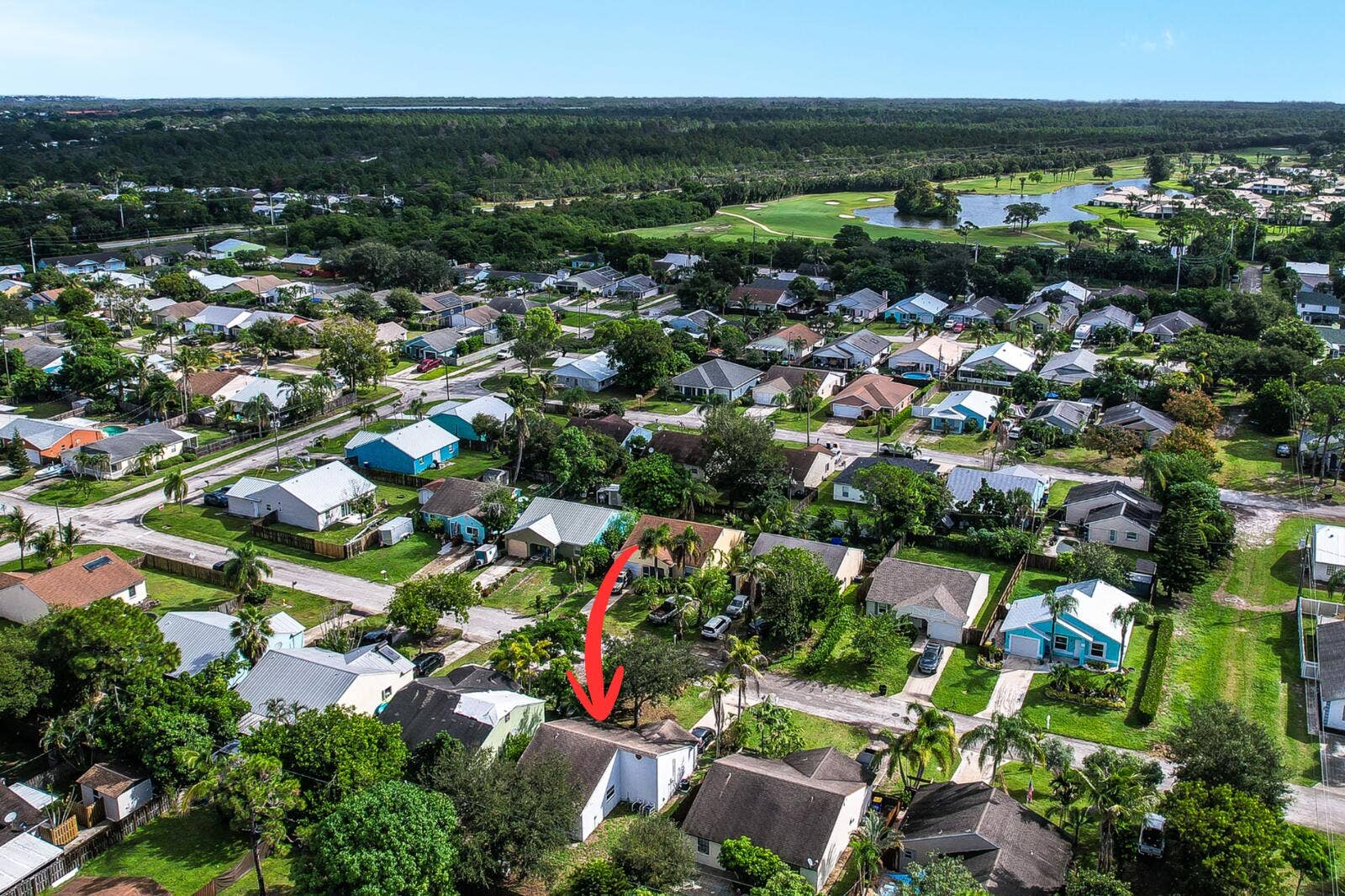 5806 SE Wilsie Drive, Stuart, FL 34997 Aerial