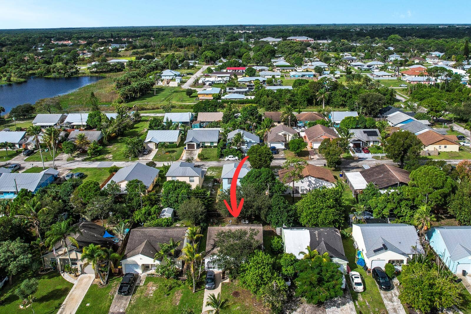 5806 SE Wilsie Drive, Stuart, FL 34997 Aerial
