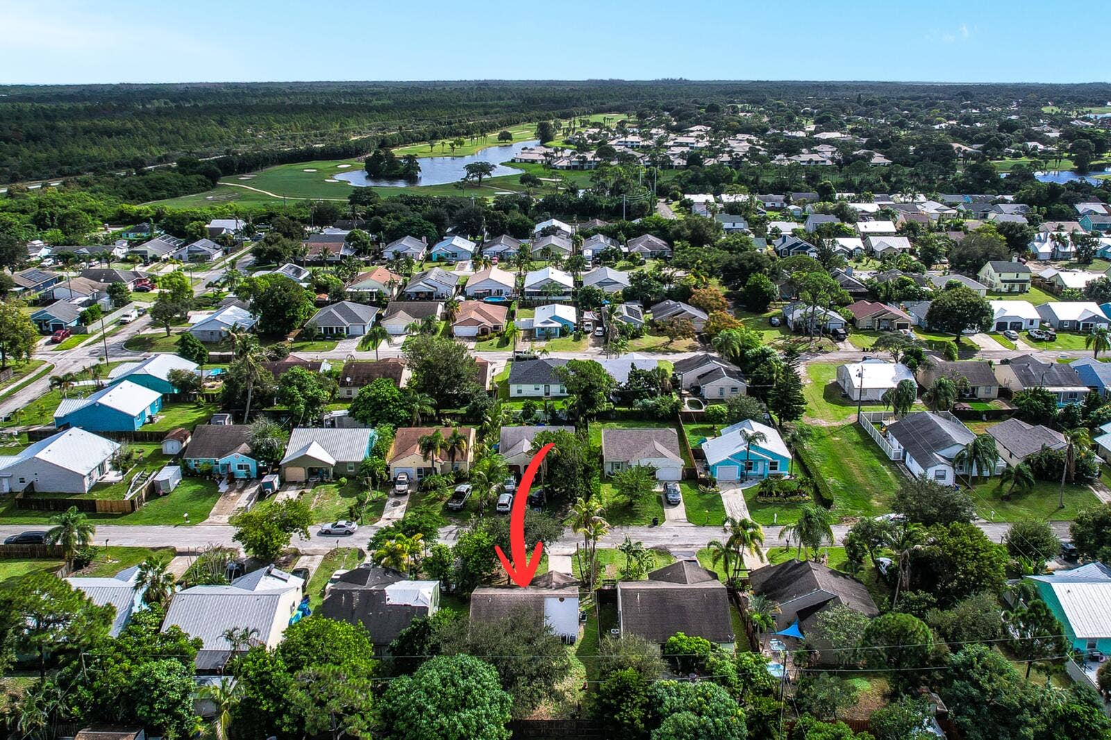 5806 SE Wilsie Drive, Stuart, FL 34997 Aerial