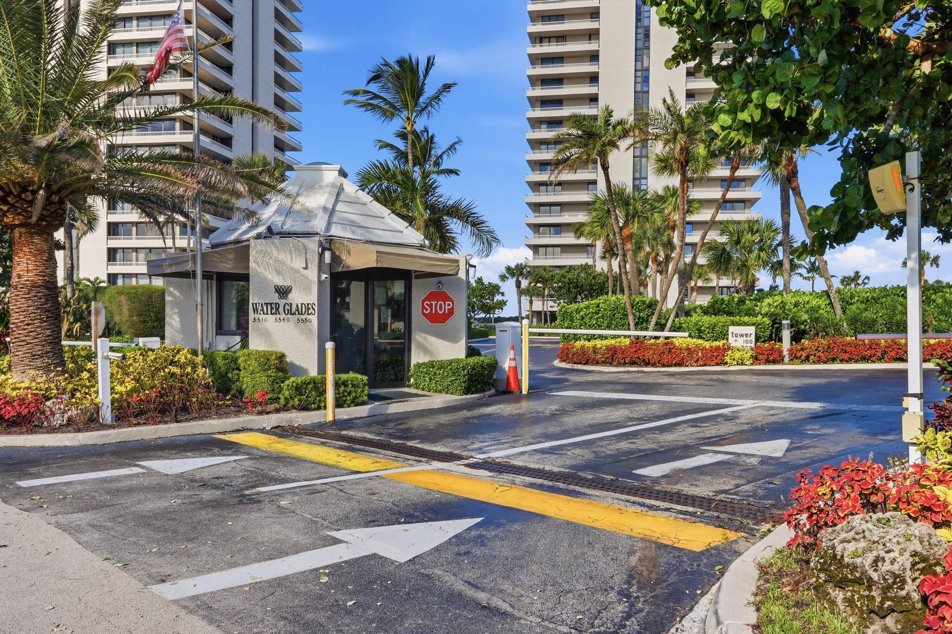 5510 N OCEAN Drive, #6B, Singer Island, FL 33404 gated community entrance