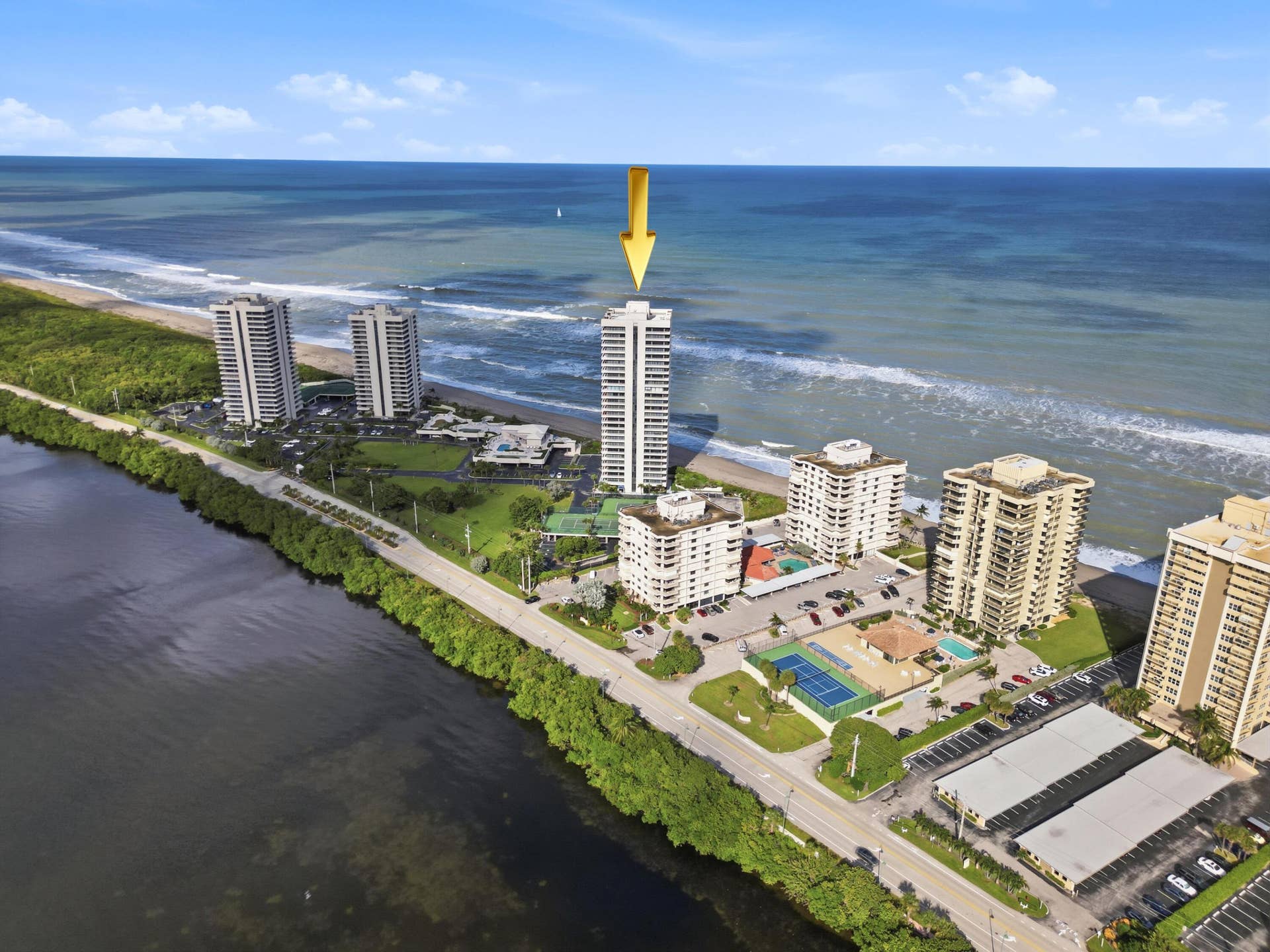 5510 N OCEAN Drive, #6B, Singer Island, FL 33404 aerial