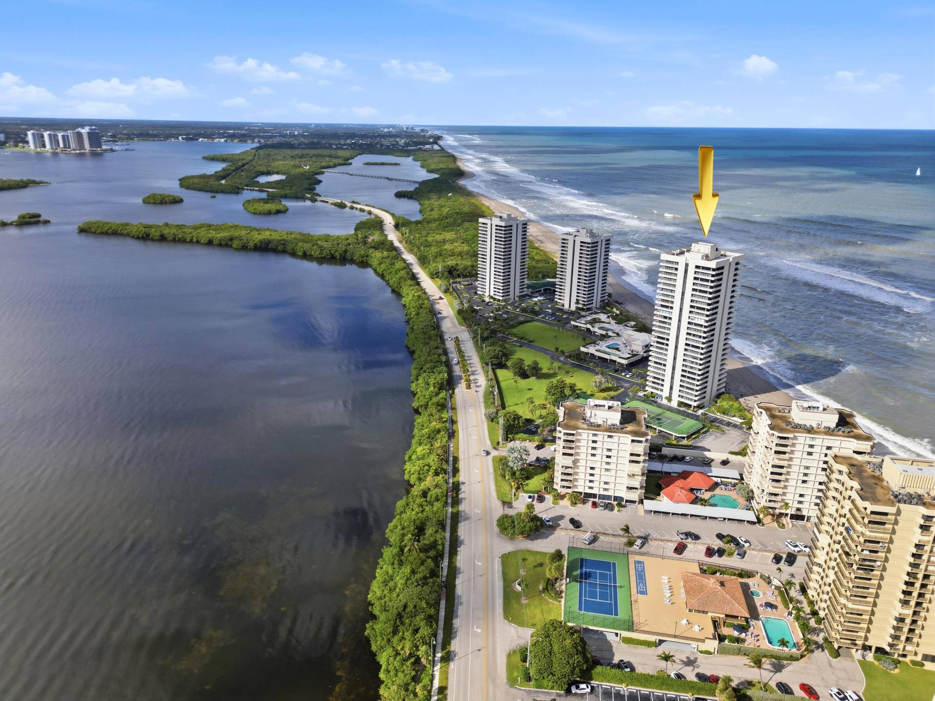 5510 N OCEAN Drive, #6B, Singer Island, FL 33404 aerial