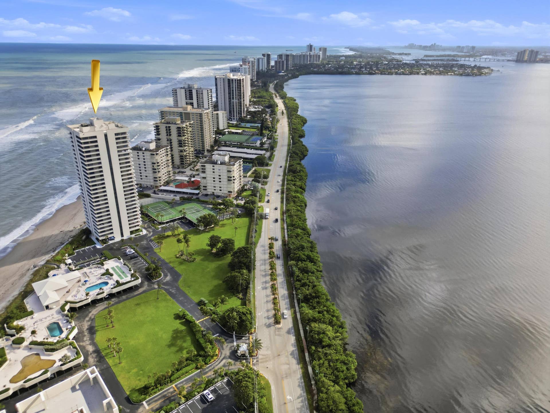 5510 N OCEAN Drive, #6B, Singer Island, FL 33404 aerial