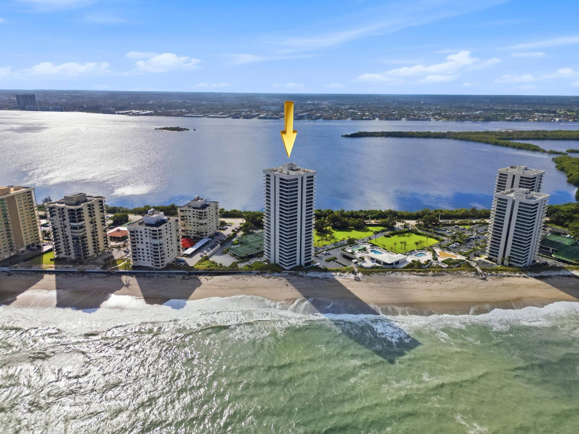 5510 N OCEAN Drive, #6B, Singer Island, FL 33404 aerial