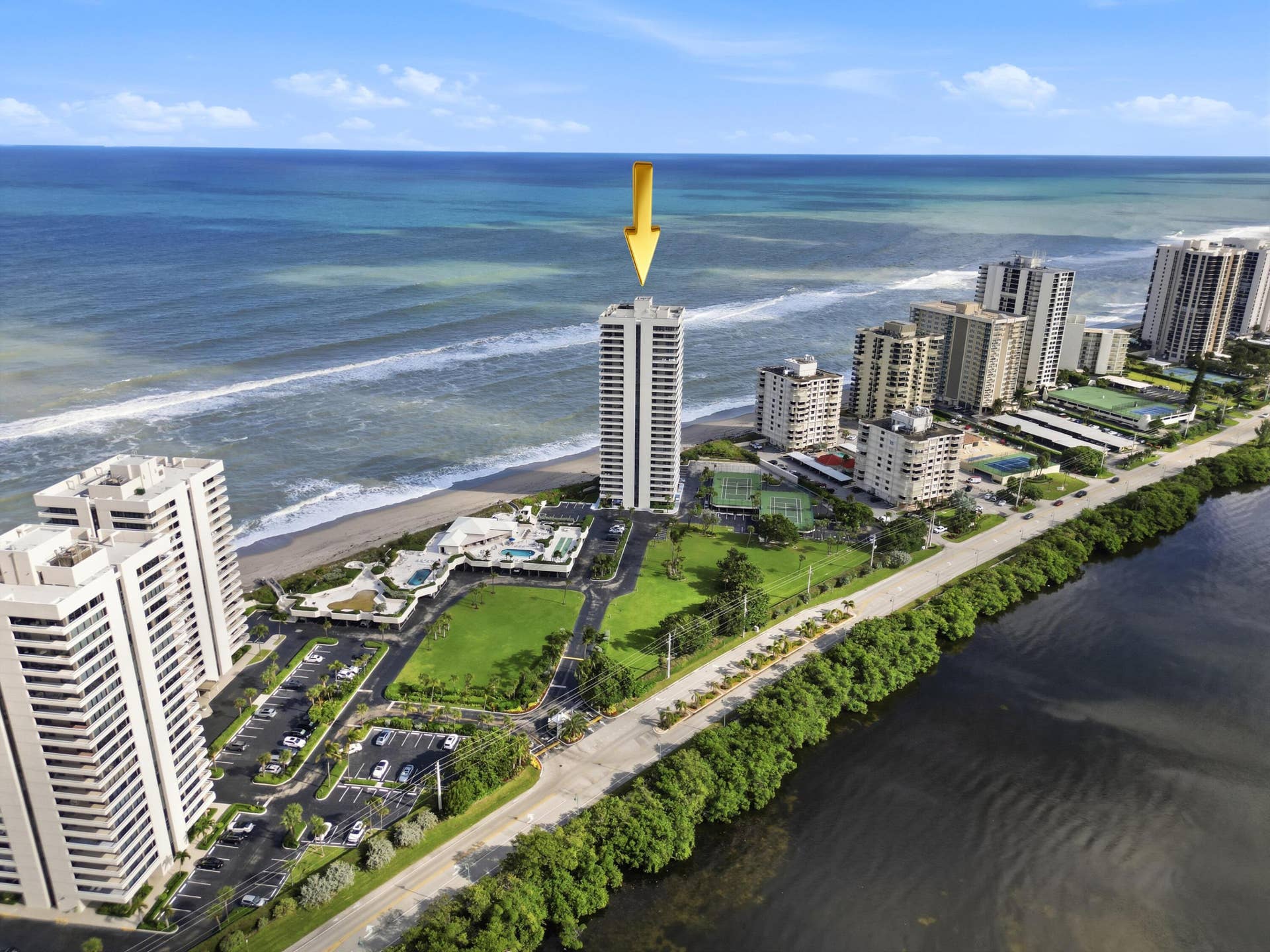 5510 N OCEAN Drive, #6B, Singer Island, FL 33404 aerial