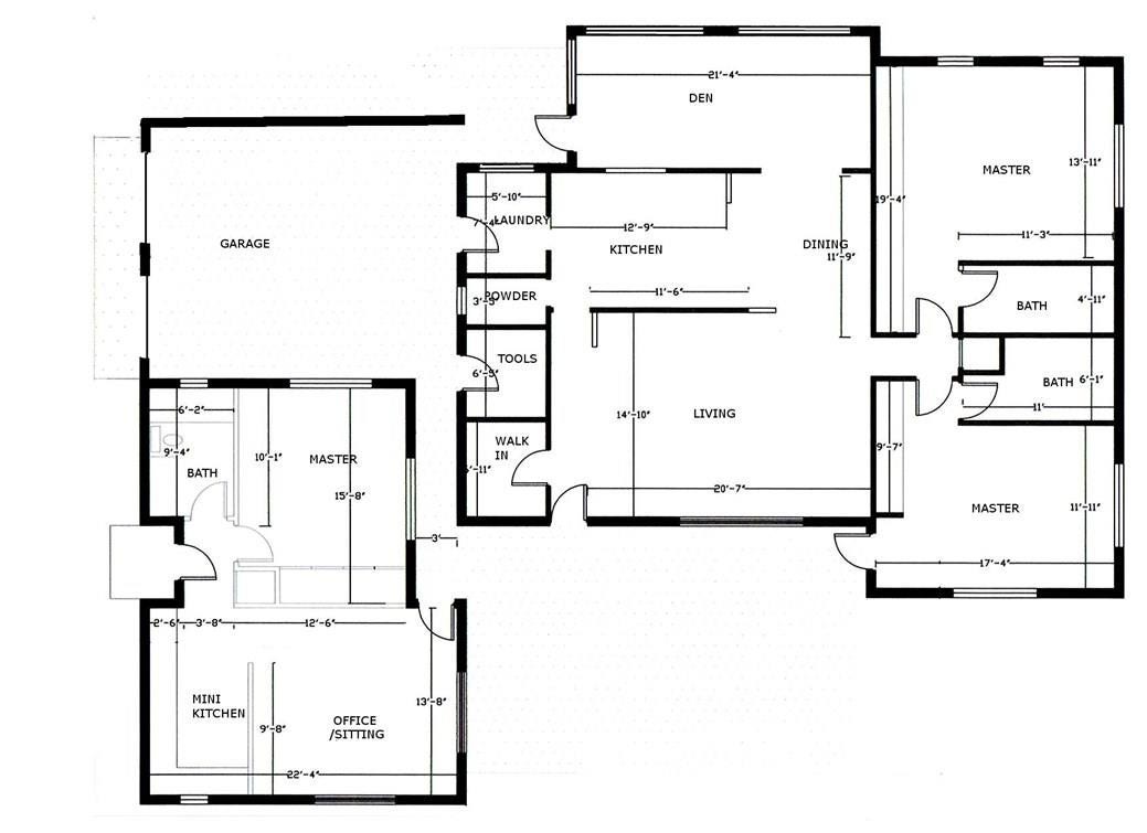 Fort Lauderdale, FL 33308 Detailed plan of the prroperty. South exposure.