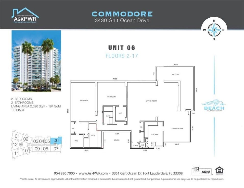 3430 Galt Ocean Drive, #606, Fort Lauderdale, FL 33308