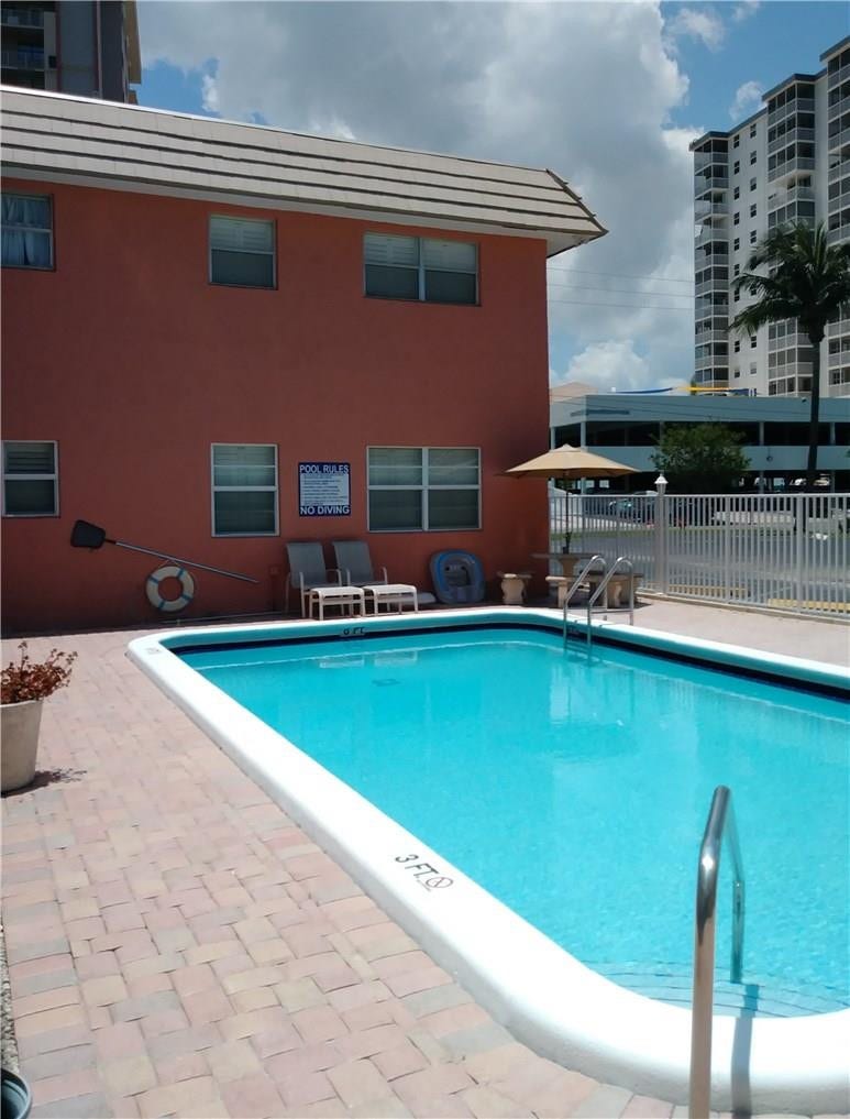 1450 N Riverside Drive, #201, Pompano Beach, FL 33062 Refresh yourself in the pool, never too crowded!