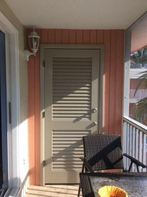 1450 N Riverside Drive, #201, Pompano Beach, FL 33062 SCREENED IN BALCONY WHICH IS THE END UNIT OF THIS BUILDING FOR PRIVACY WITH STORAGE CLOSET