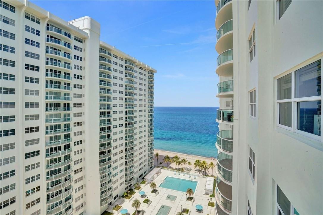 3400 Galt Ocean Drive, #1509 S, Fort Lauderdale, FL 33308 There are two pool decks here at Southpoint: this is the upper pool deck. Stairs lead you down to the lower pool deck, and from there, you are seconds from the beach and the ocean.