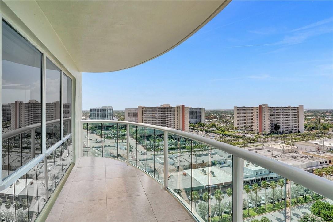 3400 Galt Ocean Drive, #1509 S, Fort Lauderdale, FL 33308 The balcony also has west views, and here you will see beautiful sunsets every night, as well as lovely city lights at night, and intracoastal views.