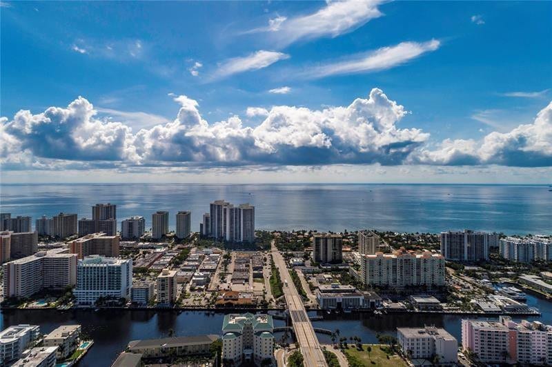 3400 Galt Ocean Drive, #1509 S, Fort Lauderdale, FL 33308 Southpoint as seen from the west, facing east. Southpoint are the two twin towers on the beach, 3rd and 4th buildings from the right. Water, water everywhere; the Atlantic Ocean in front of us and the intracoastal waterway behind us.