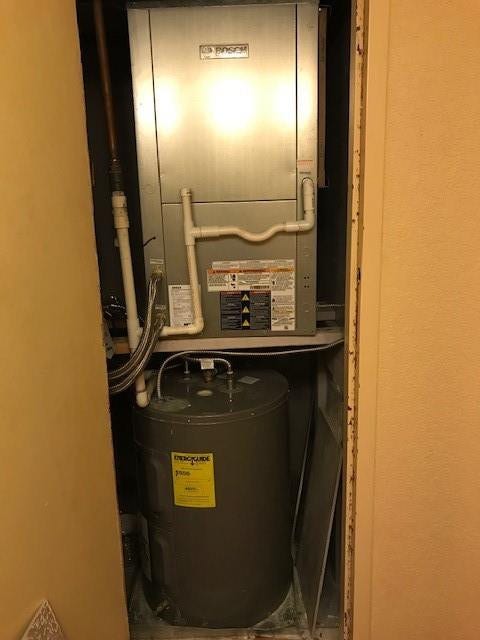 The new Bosch air conditioner and the hot water heater were installed in January 2020.
