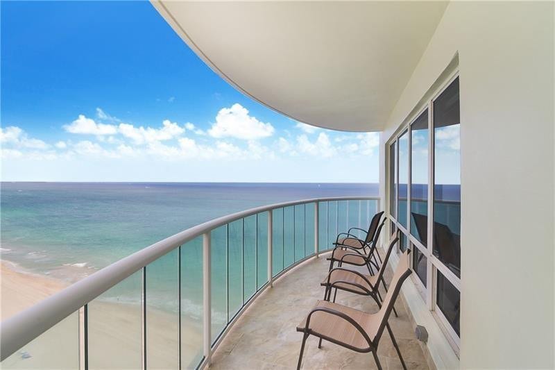3400 Galt Ocean Drive, #1701 S, Fort Lauderdale, FL 33308 This is the balcony view from 1701 S. It is a north/north east facing corner apartment with lots of windows, light, and views, views, views.