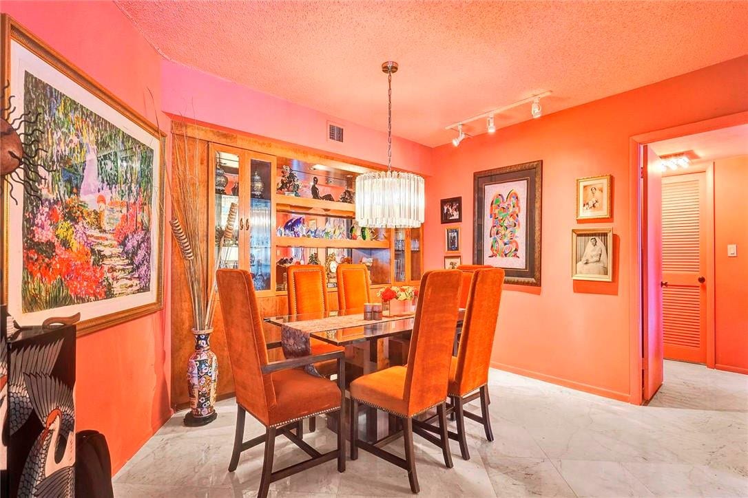 3400 Galt Ocean Drive, #1104 S, Fort Lauderdale, FL 33308 Dining room. The doorway leads into the second bedroom.