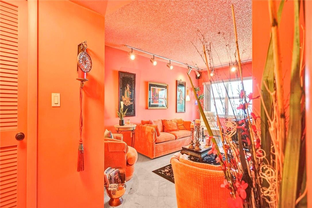 3400 Galt Ocean Drive, #1104 S, Fort Lauderdale, FL 33308 Across the apartment, the second bedroom is being used as a den. The door leads into the closet.