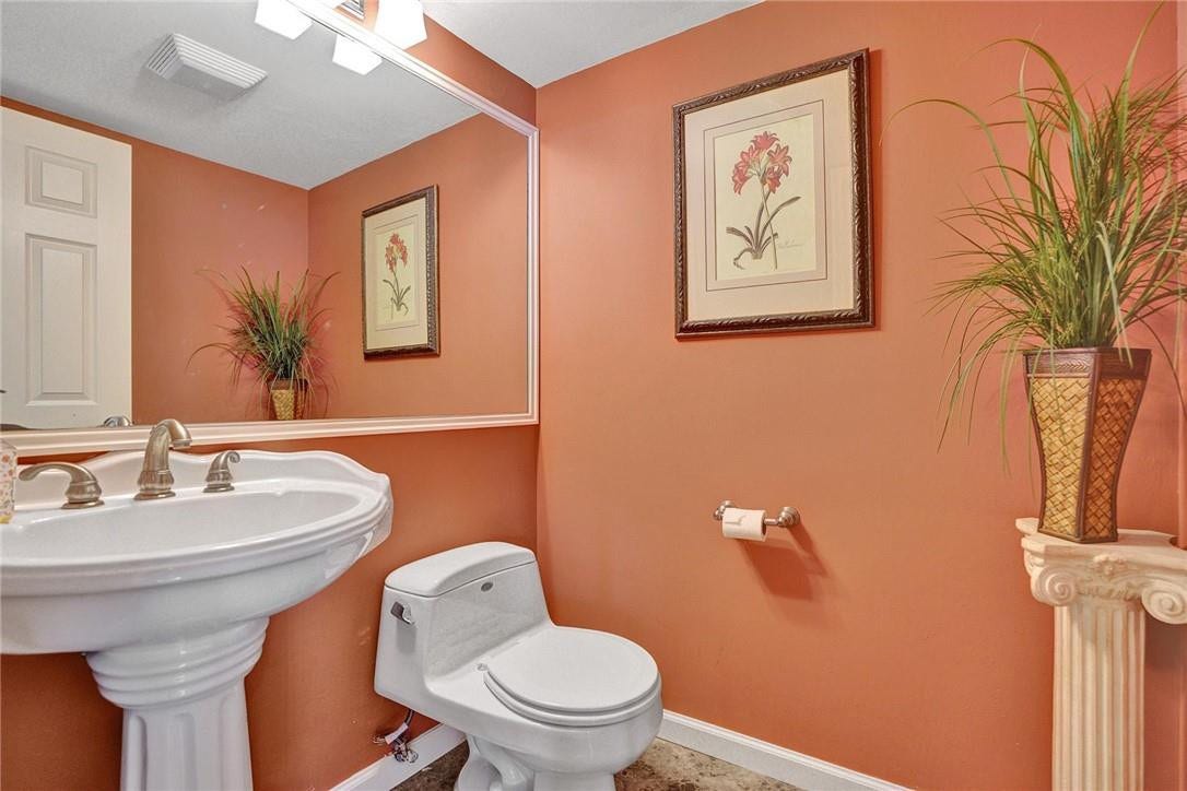 The half bathroom.