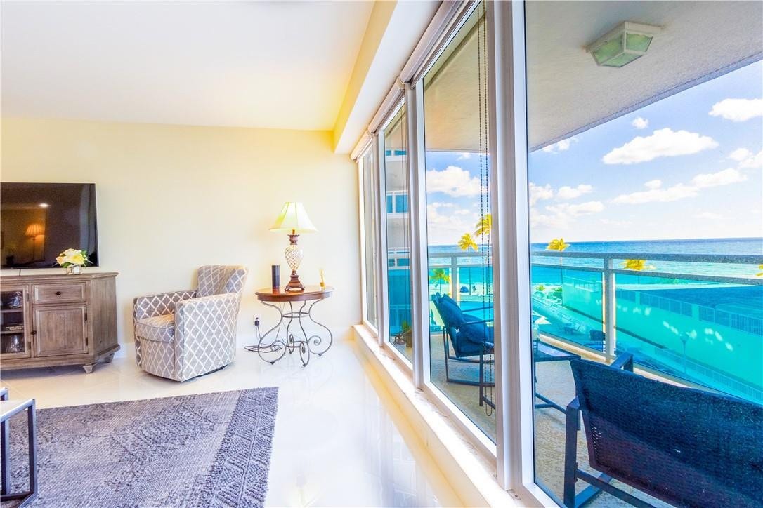 3430 Galt Ocean Drive, #410, Fort Lauderdale, FL 33308 views from the living room