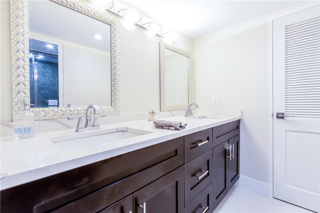 3430 Galt Ocean Drive, #410, Fort Lauderdale, FL 33308 custom vanities with white quartz counter t