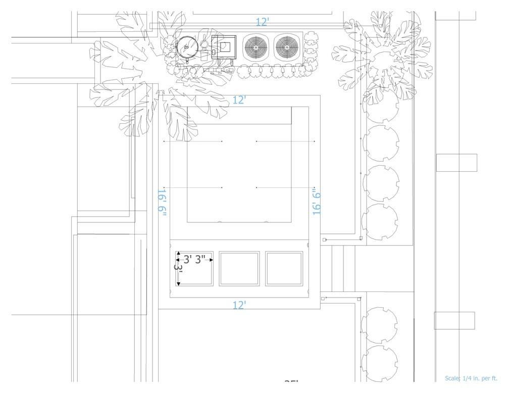 Sketch for individual pool.