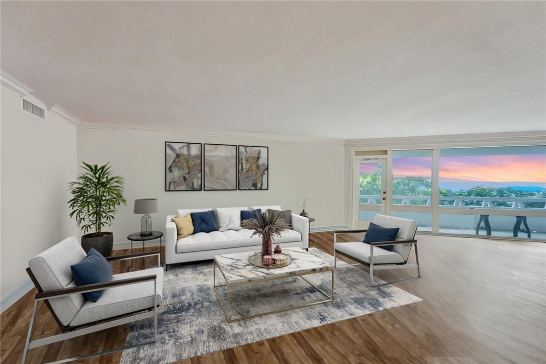 living room(virtually staged)