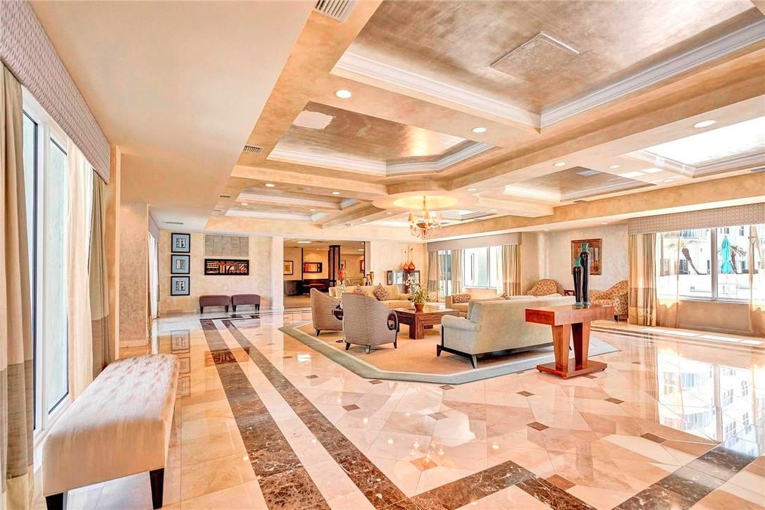 Our lobby connects the south and the north towers.
