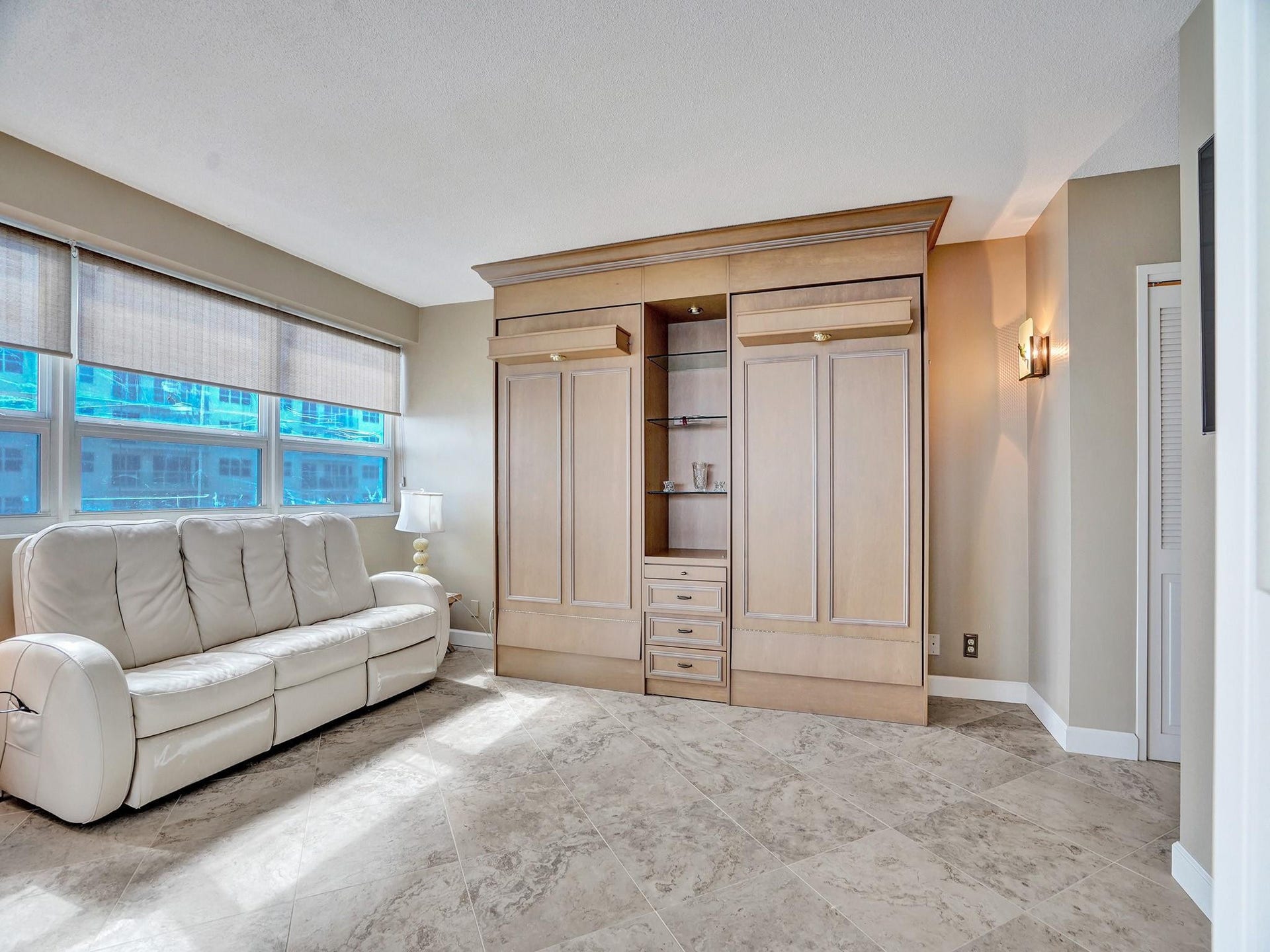 second guest bedroom being used as a den/office.