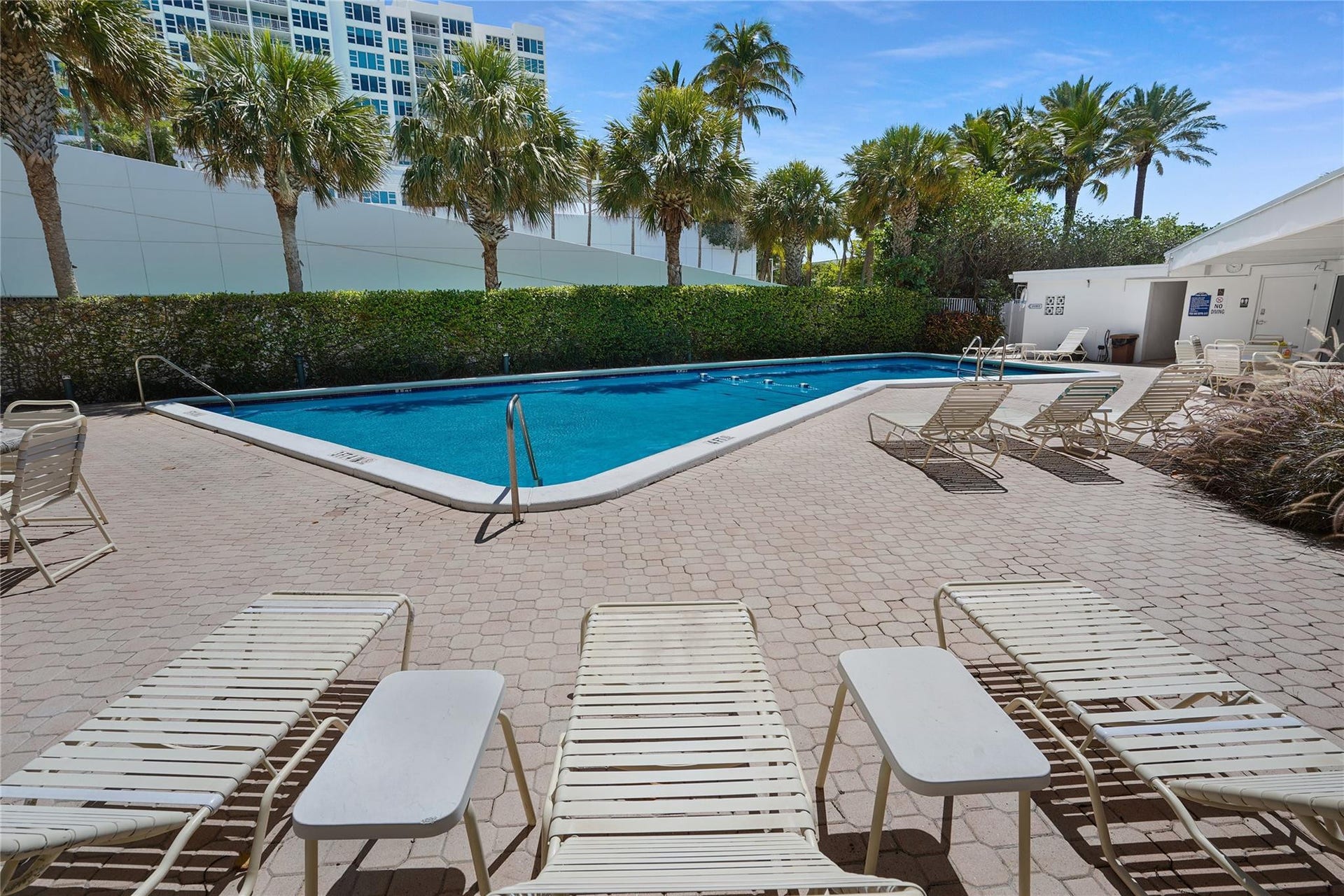 1530 S Ocean Boulevard, #203, Lauderdale By The Sea, FL 33062 There are bathrooms located at the pool.