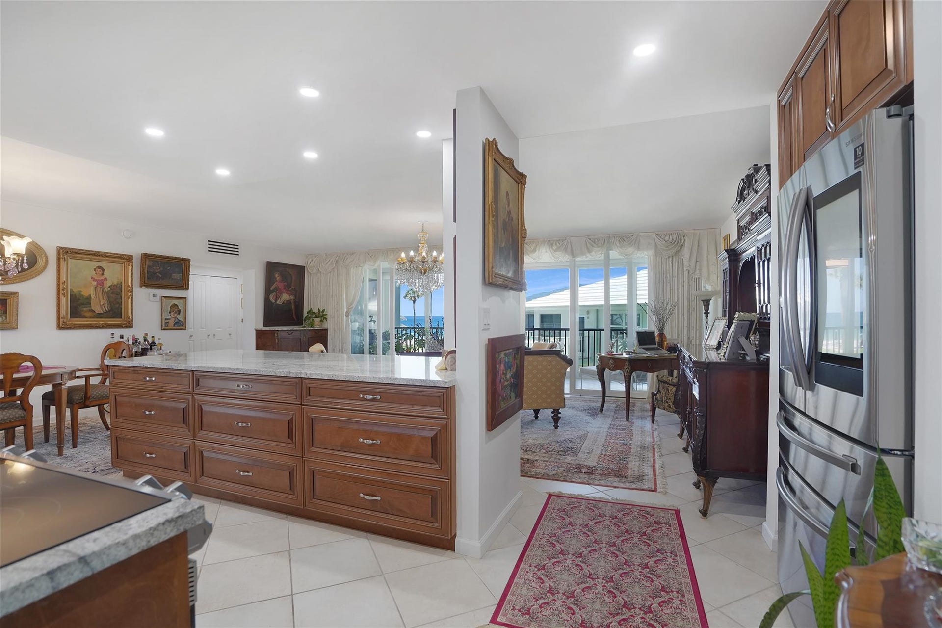 1530 S Ocean Boulevard, #203, Lauderdale By The Sea, FL 33062 As you enter the apartment, everything has been opened up, giving this unit a very open, bright and airy feeling.