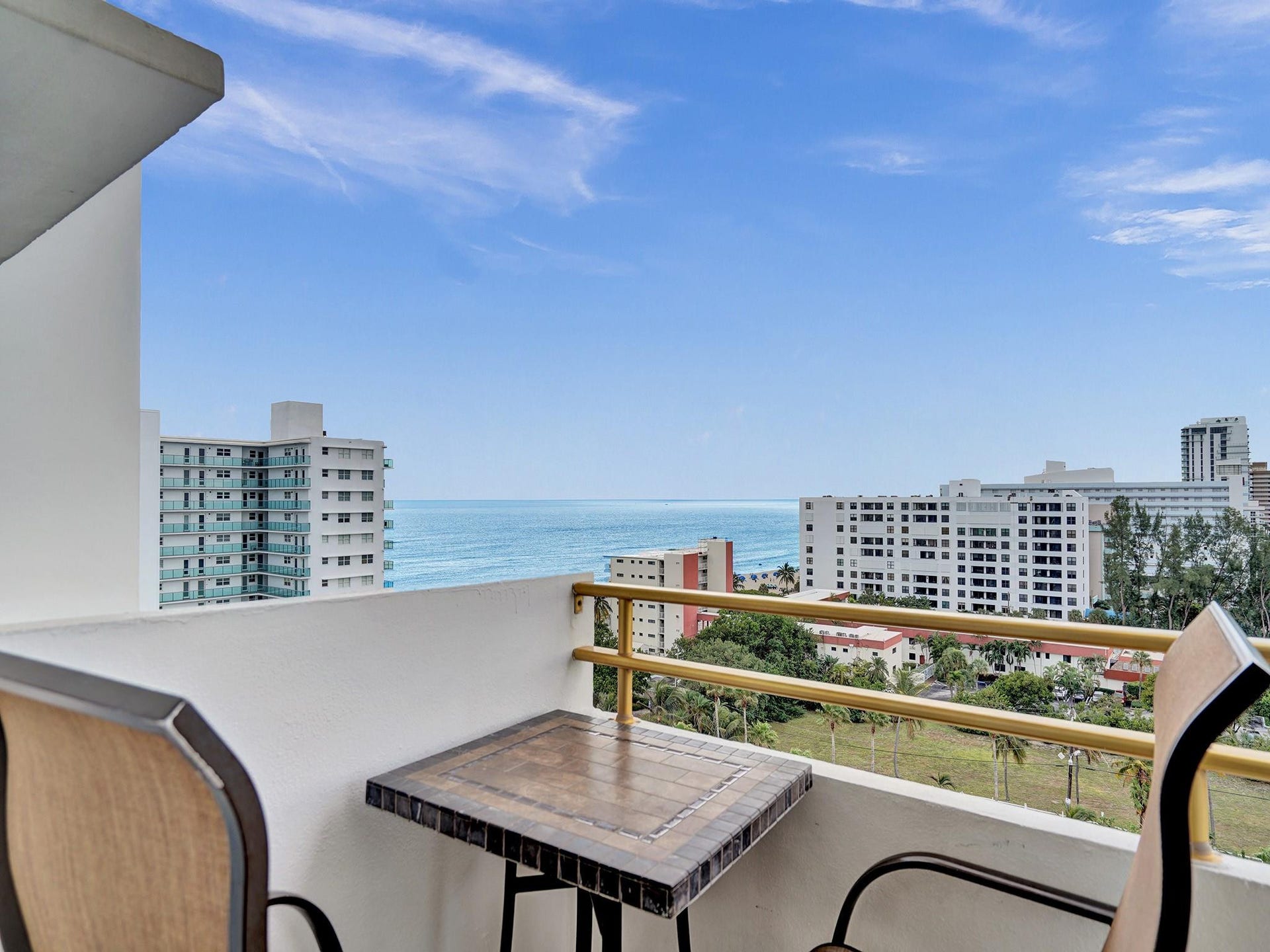 ocean views from the balcony