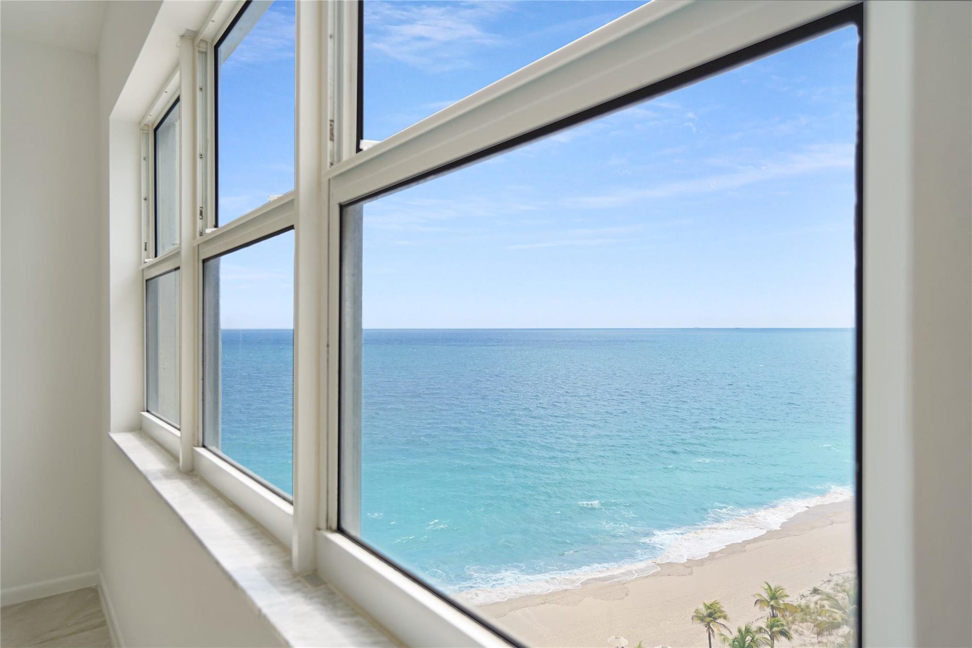 The primary bedroom view.