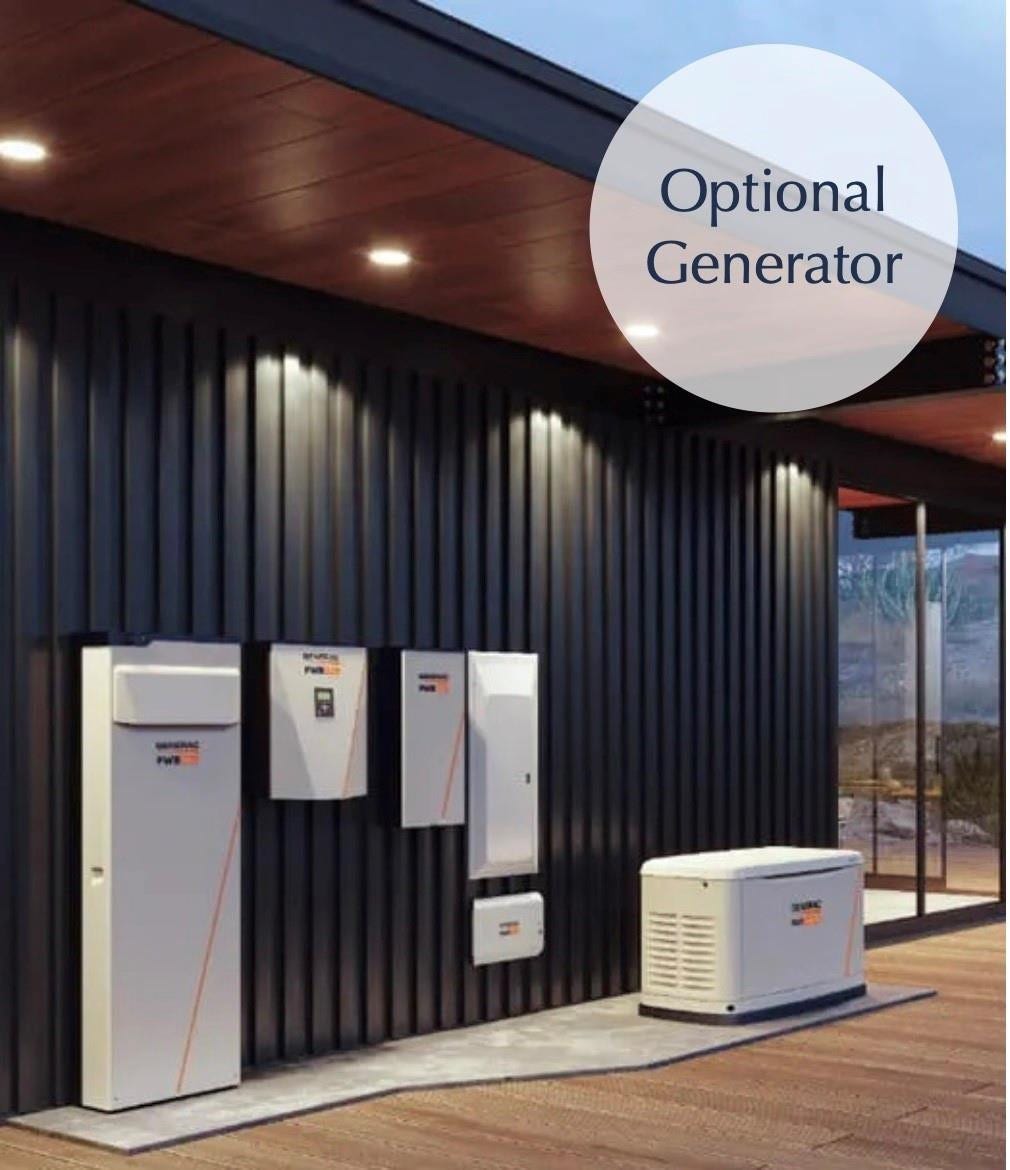 Optional Backup Power  A propane-powered generator, thoughtfully located on the rooftop, offers uninterrupted comfort and peace of mind. Its the quiet confidence of knowing your home continues to perform